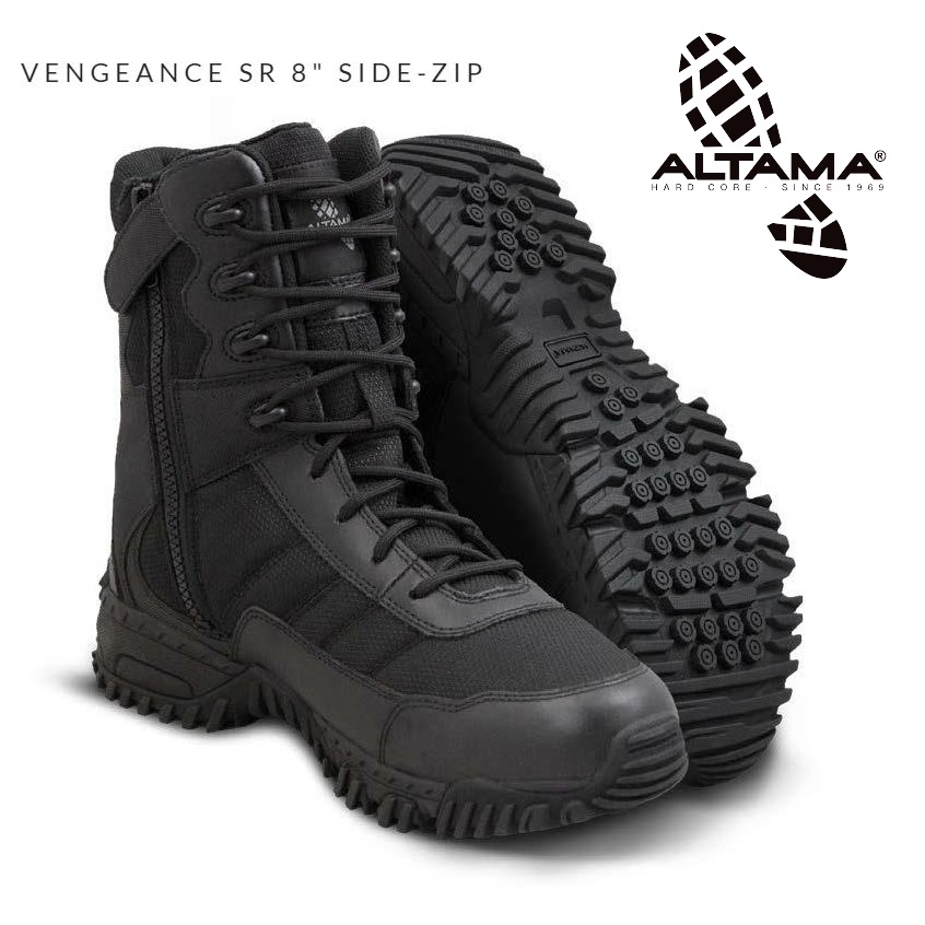 Altama Vengeance SR Black Side Zip Boots 305301