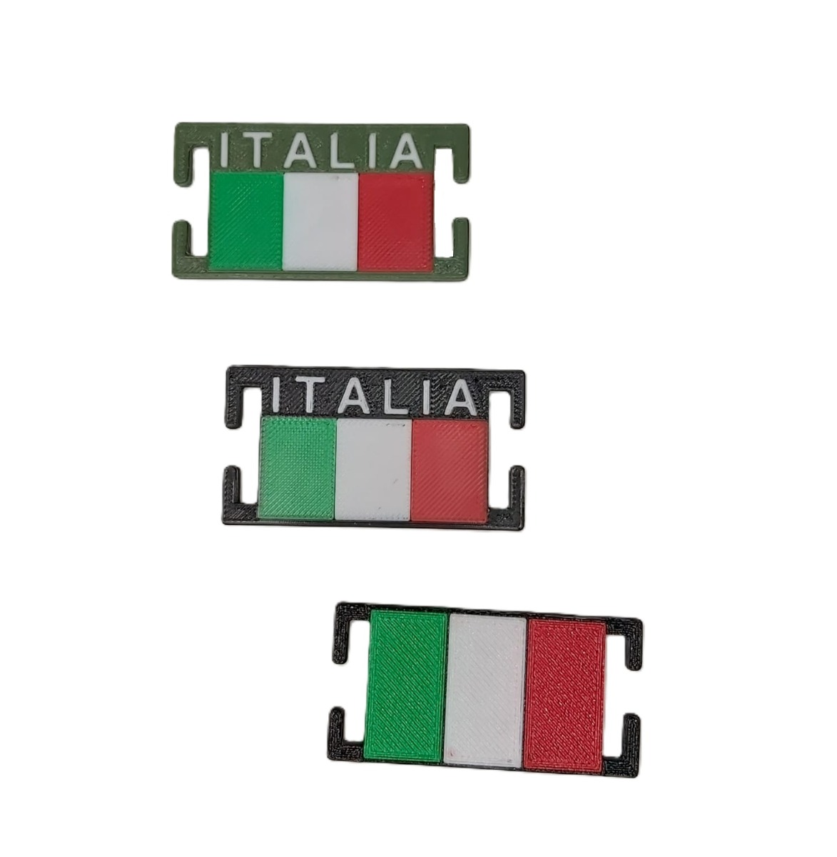 Bandierina Italia su piastrina di plastica MOLLE compatibile- 6 x 3 cm - Image 5