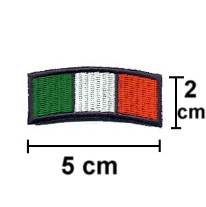 Bandiera Italia ad archetto ricamata
