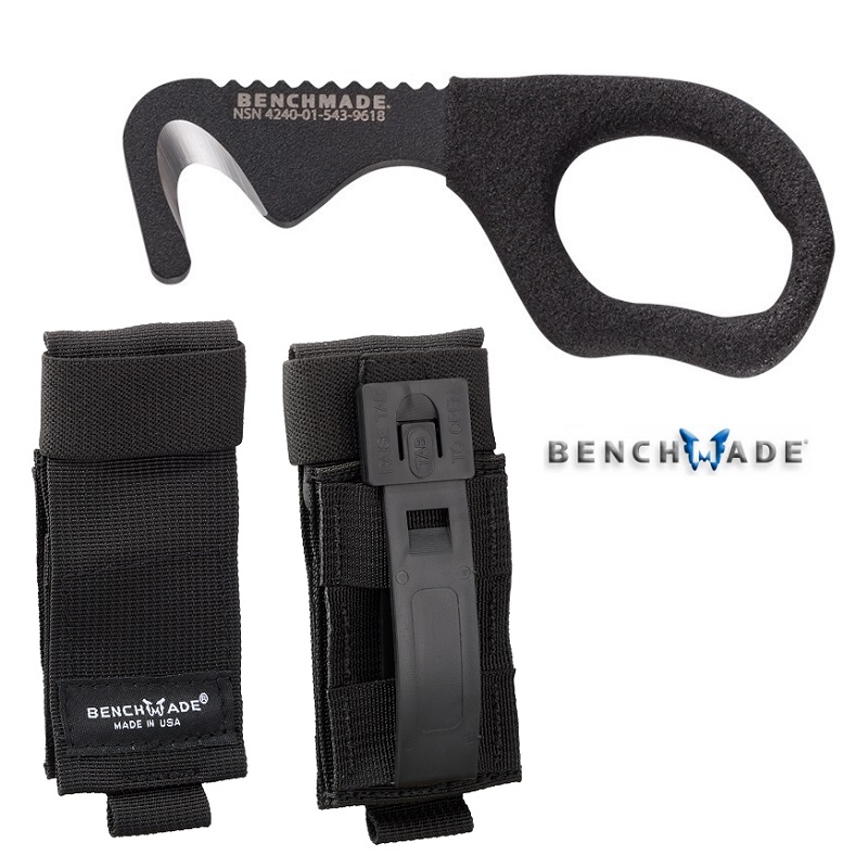 Benchmade - 7 Rescue Hook - 7 BLKW Strap Cutter Black - Tagliacinture