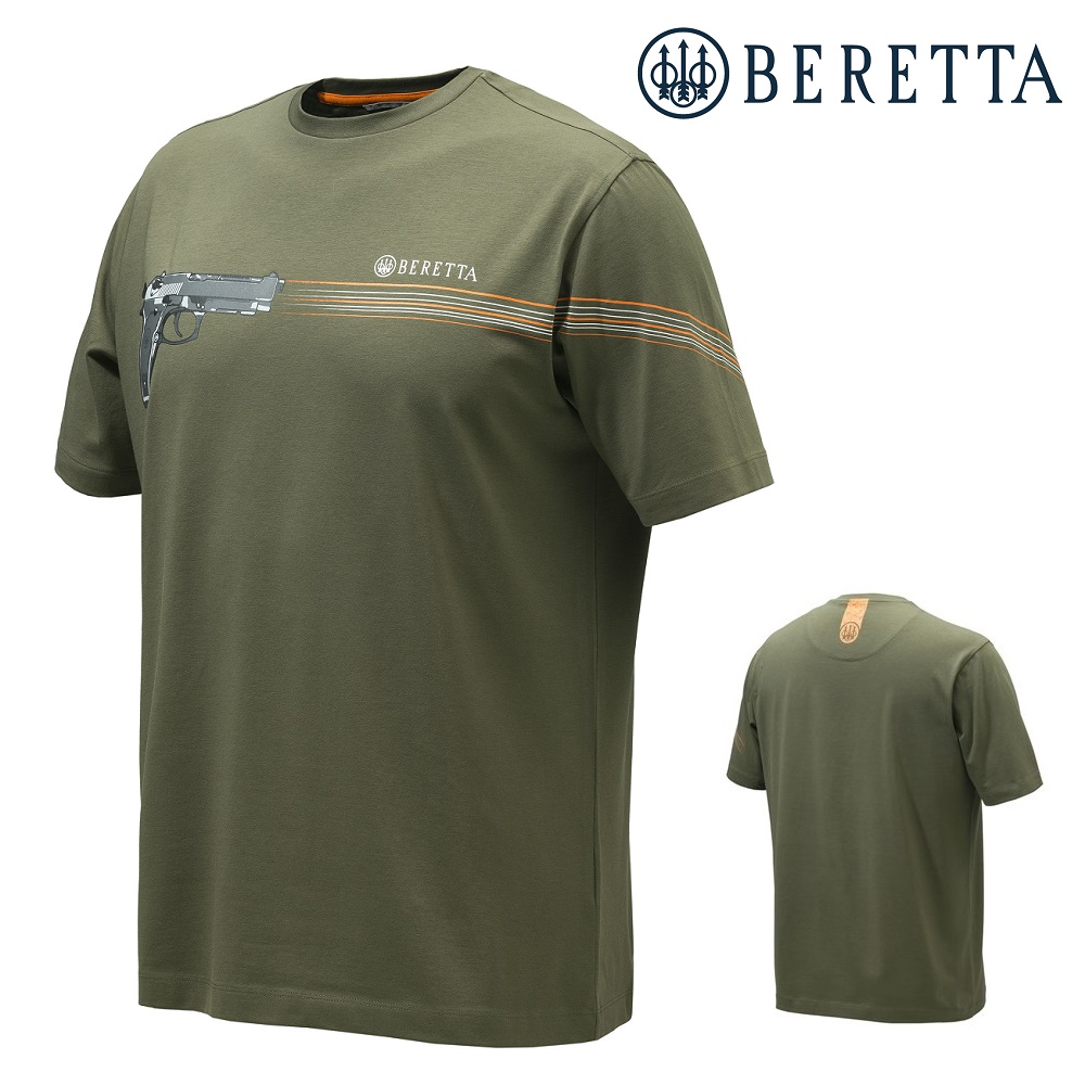 BERETTA 92 t-shirt Green Stone (verde oliva) TS941