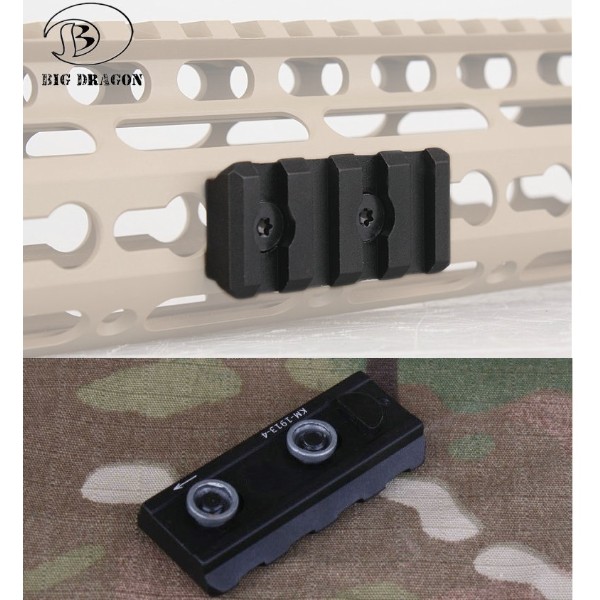 BD 4 SLOTS RAIL PANEL PER KEYMOD BLACK