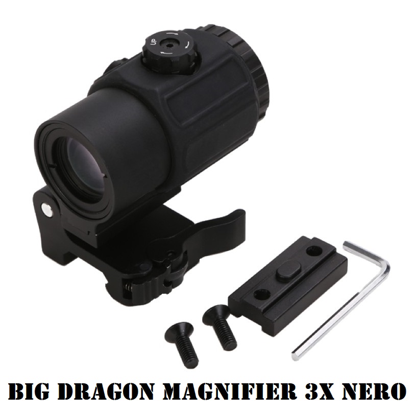 BIG DRAGON MAGNIFIER 3X BLACK (BD5198)