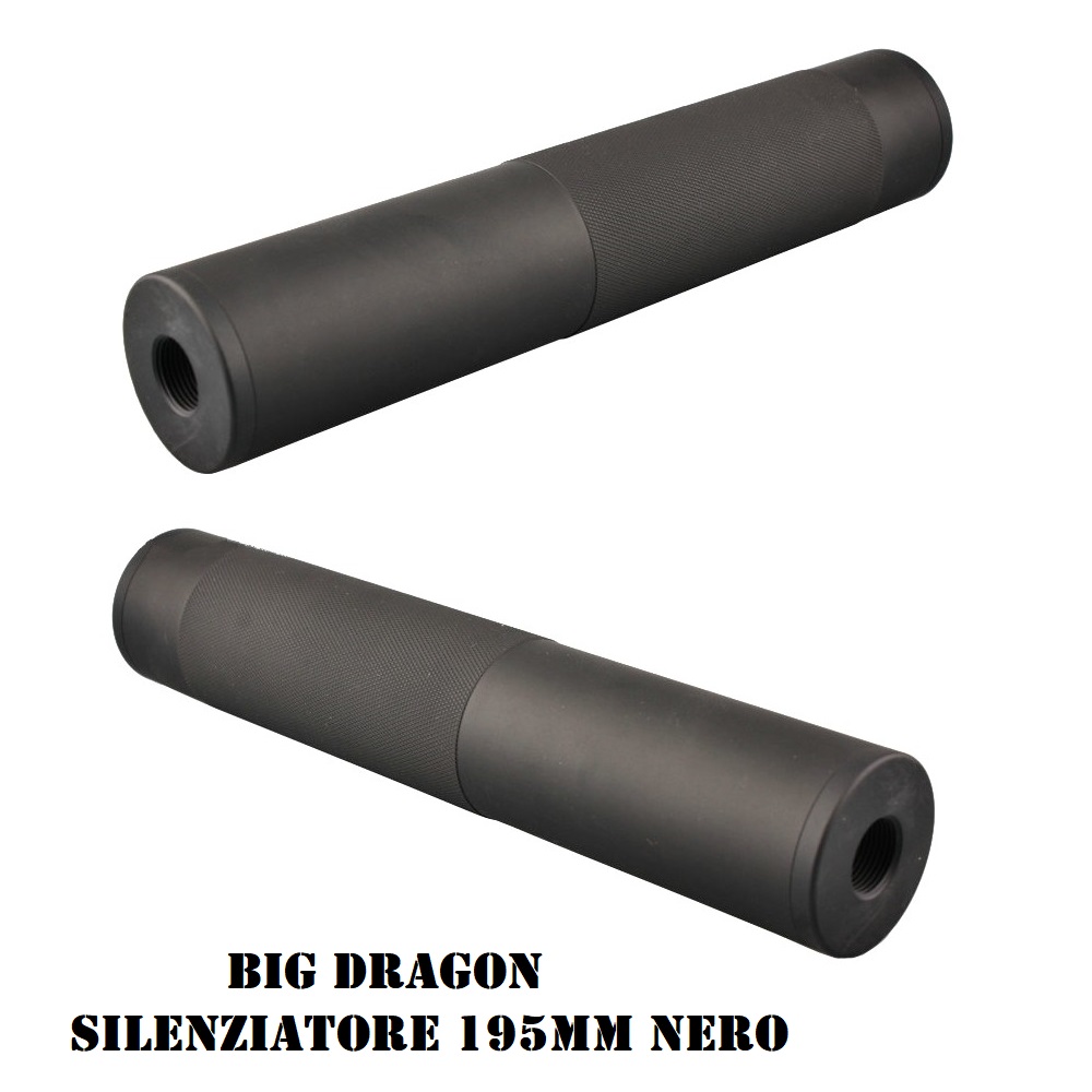 BIG DRAGON SILENZIATORE 195mm NERO (BD-0495)