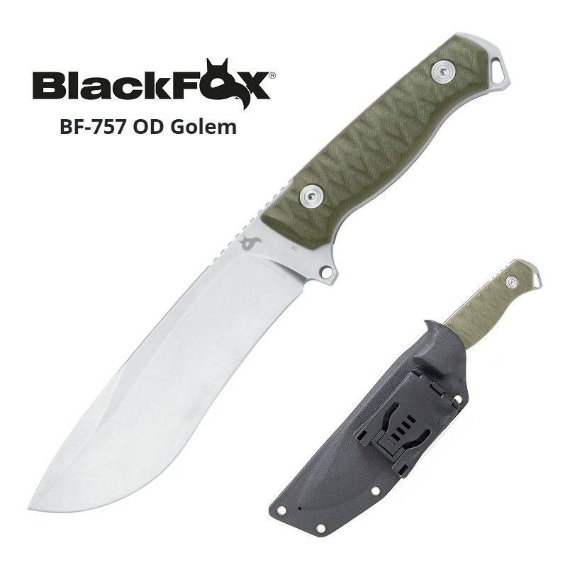 BLACK FOX Golem BF-757 OD by Denis Simonutti coltello da bushcraft