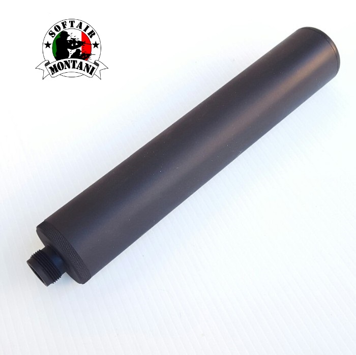 Black Metal Silencer 185mm