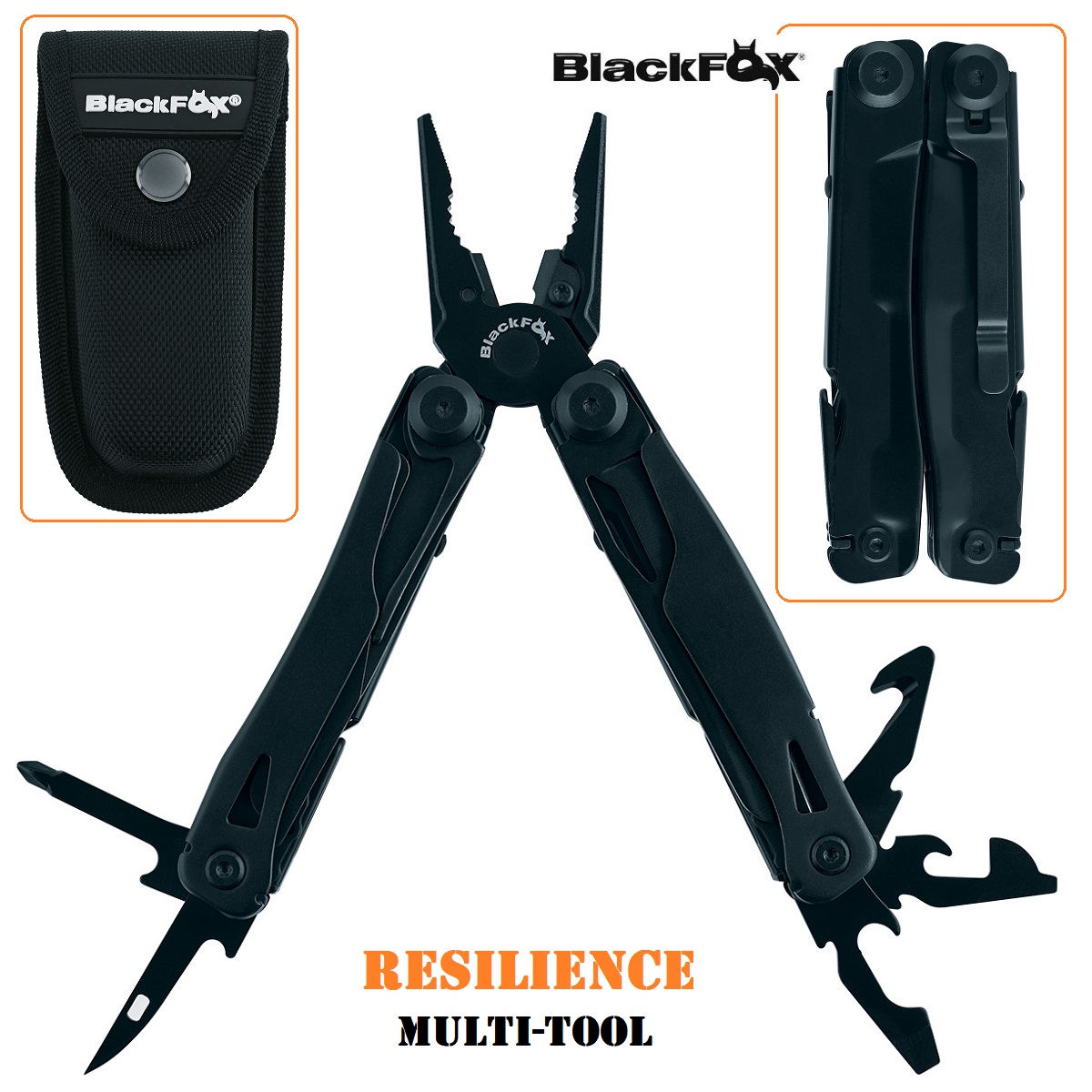 Blackfox "RESILIENCE" Pinza Multiuso Black (BF-204)