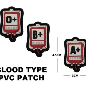 BLOOD TYPE PVC PATCH - RED BAG