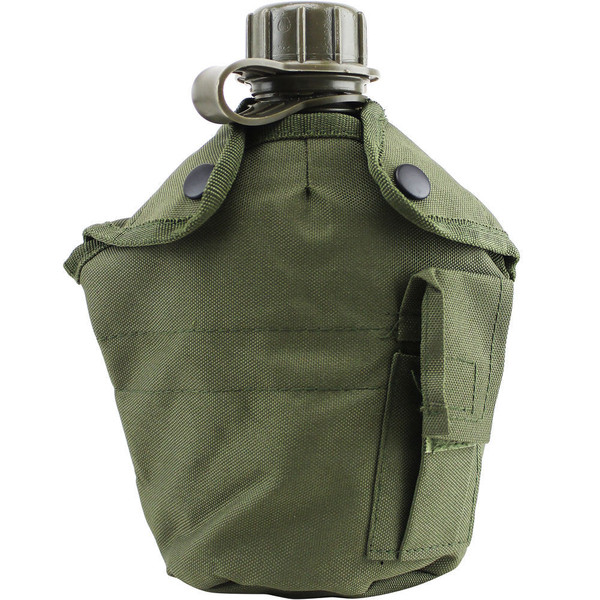 Borraccia 1 lt + giberna verde oliva