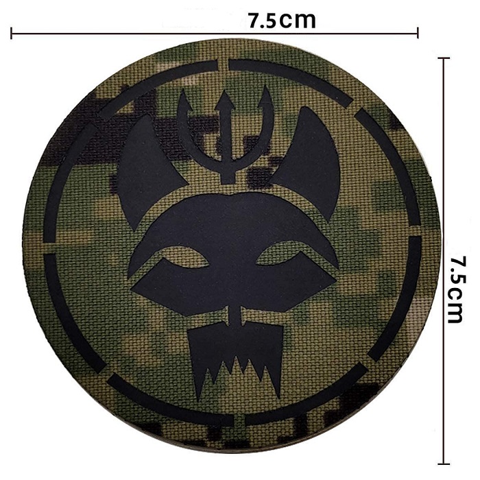 SEAL TEAM BRAVO PATCH AOR2 CIRCLE- LASER CUT - INFRARED