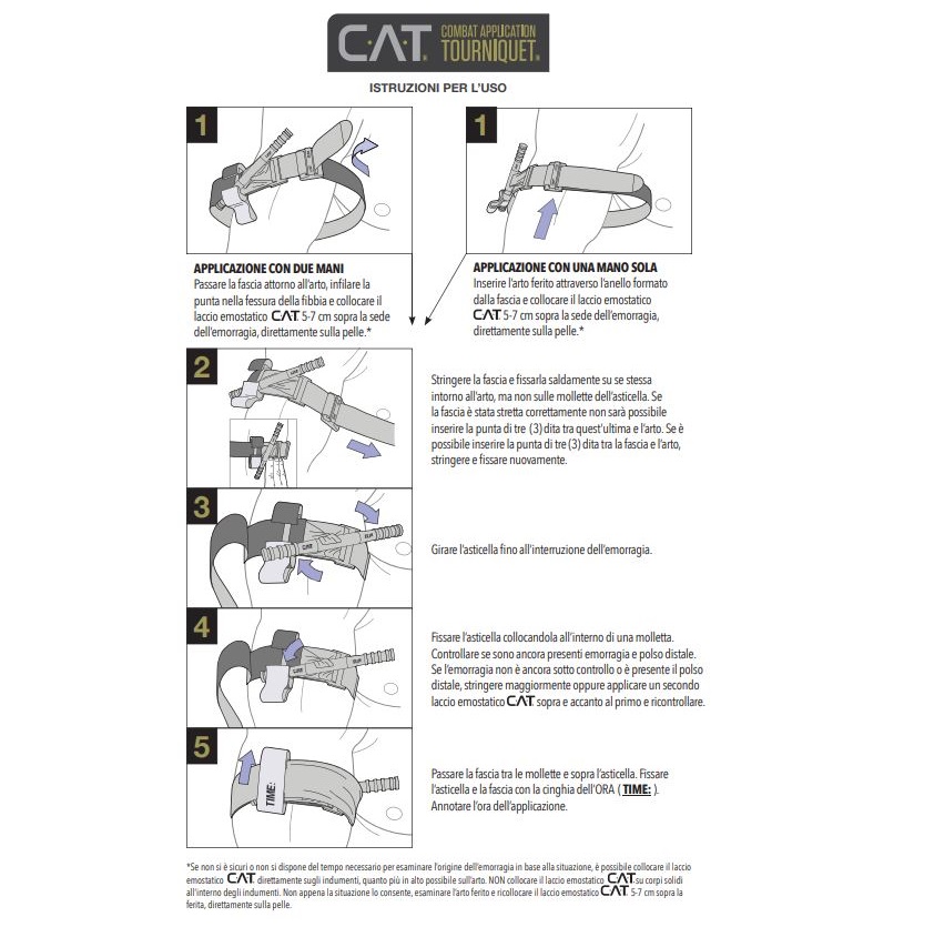 C.A.T. COMBAT APPLICATION TOURNIQUET GEN 7 - Originale U.S.A.( NAR -North American Rescue) - Image 5