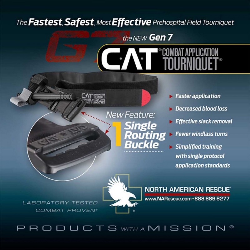 C.A.T. COMBAT APPLICATION TOURNIQUET GEN 7 - Originale U.S.A.( NAR -North American Rescue) - Image 2