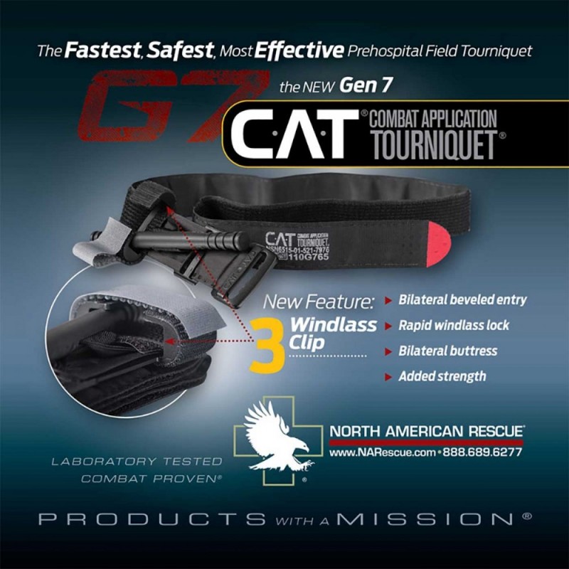C.A.T. COMBAT APPLICATION TOURNIQUET GEN 7 - Originale U.S.A.( NAR -North American Rescue) - Image 4