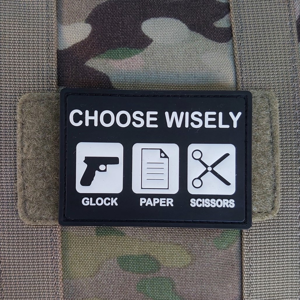 CHOOSE WISELY PVC PATCH