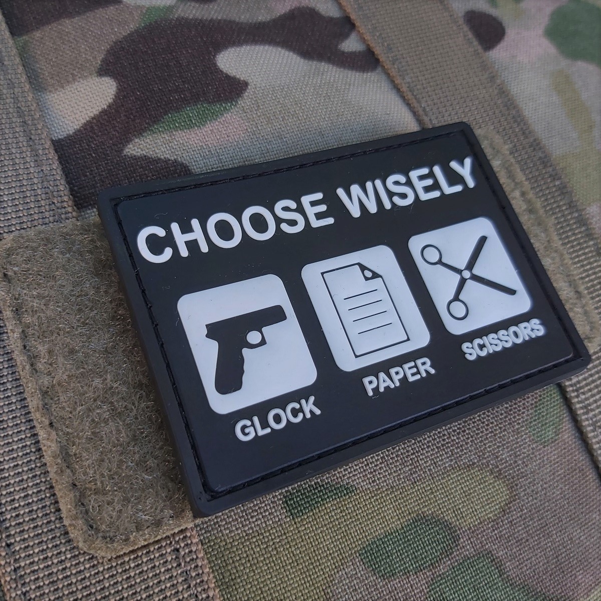 CHOOSE WISELY PVC PATCH - immagine 2
