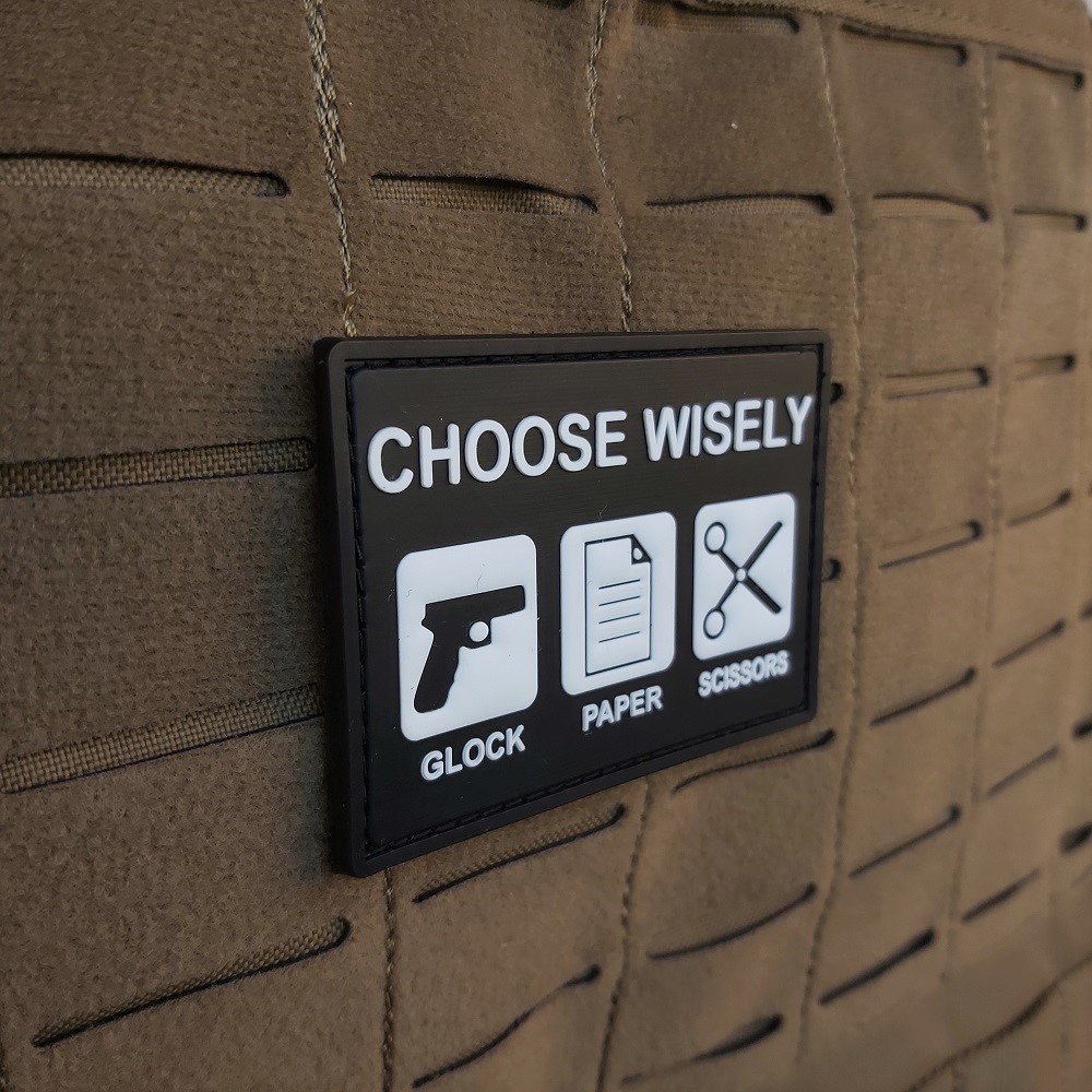 CHOOSE WISELY PVC PATCH - immagine 3