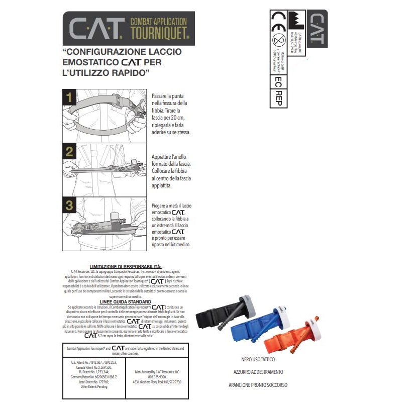 C.A.T. COMBAT APPLICATION TOURNIQUET GEN 7 - Originale U.S.A.( NAR -North American Rescue) - Image 6