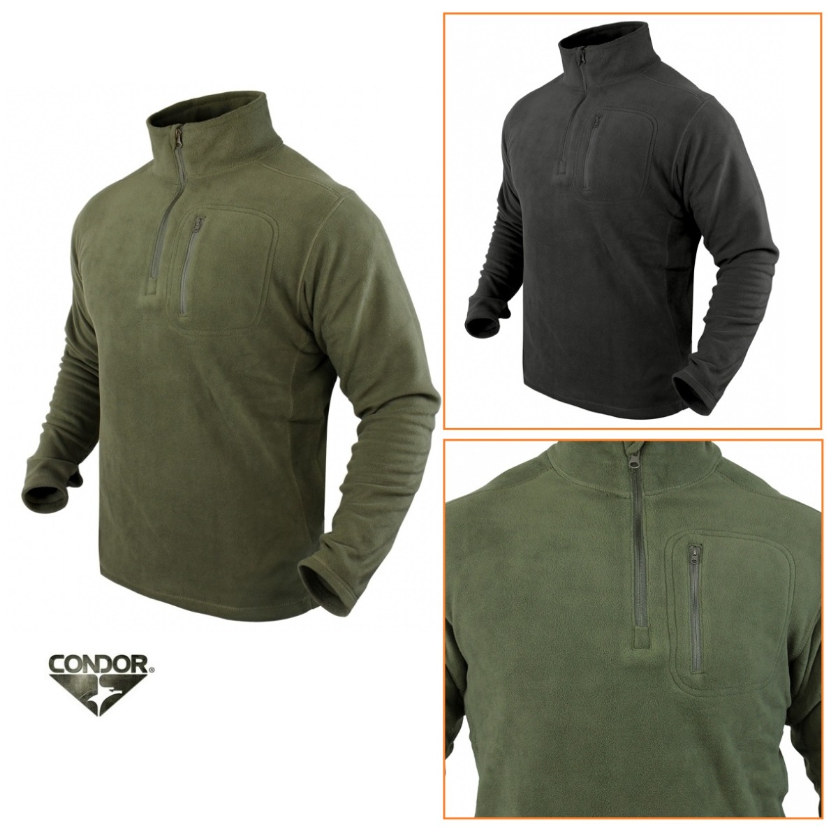 Condor Quarter Zip Fleece pullover - Maglia pile sotto giacca