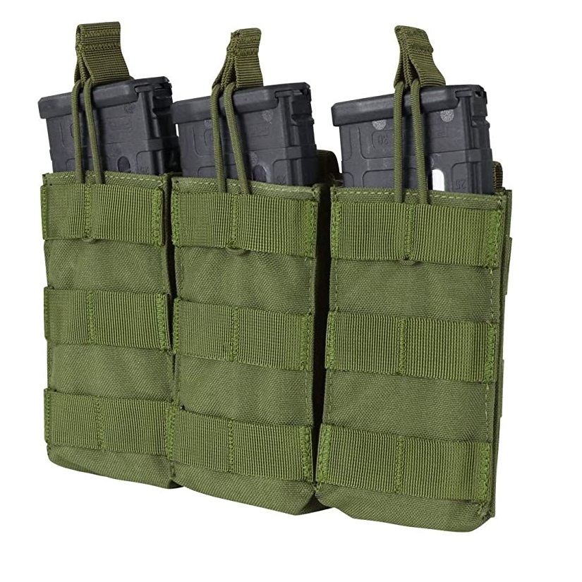Condor Olive Triple M4/M16 Open Top Mag Pouch MA27