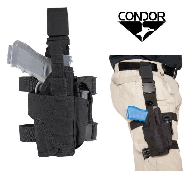 Condor TTLH Tornado · Fondina Cosciale Universale Destra · Wrap‑Around · Verde/Coyote - immagine 2