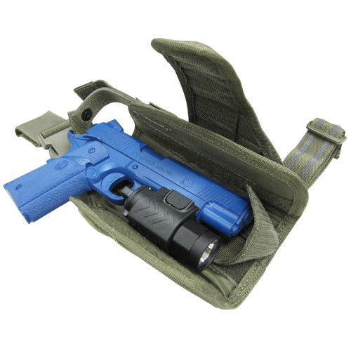 Condor TTLH Tornado · Fondina Cosciale Universale Destra · Wrap‑Around · Verde/Coyote - immagine 5