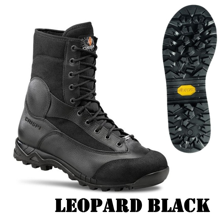 CRISPI LEOPARD - Scarponcino estivo Nero