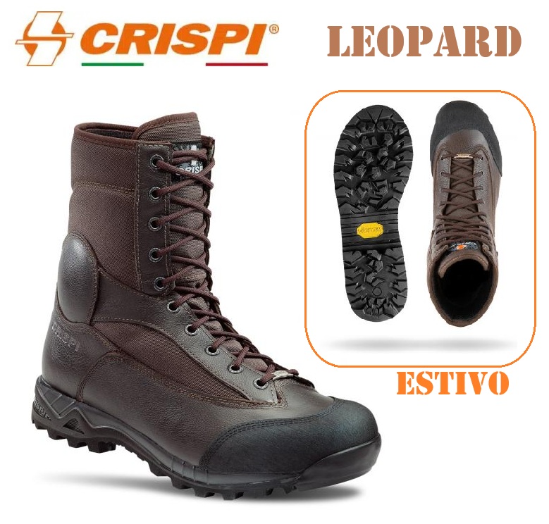 CRISPI LEOPARD - Scarponcino estivo Marrone