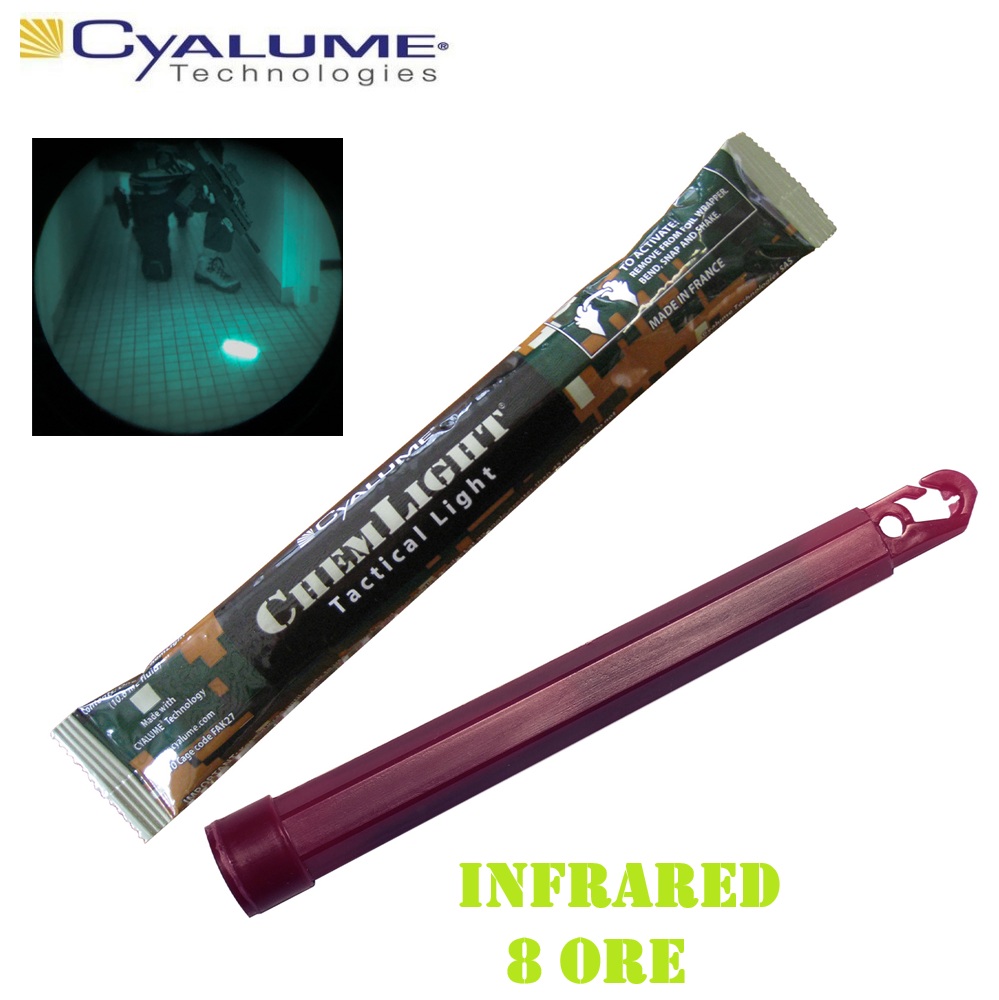 CYALUME CHEMLIGHT I.R. Infrared - DURATA 8H- 15,3 cm