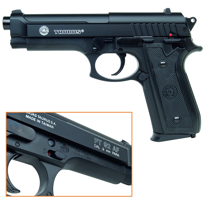 CYBERGUN Taurus PT92 a molla nera- carrello in metallo