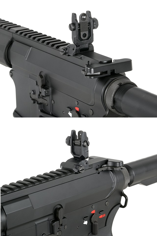 Polymer Folding Sight Set - Black (FBP4021) Coppia tacche di mira flip-up - immagine 2
