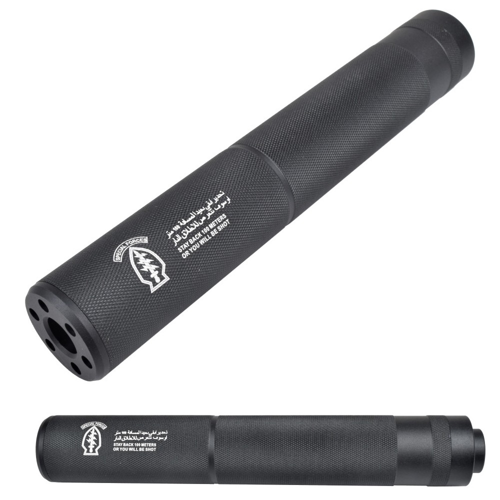 CYMA SILENZIATORE " SPECIAL FORCES " TYPE D IN METALLO - 200 MM (HY-141D)