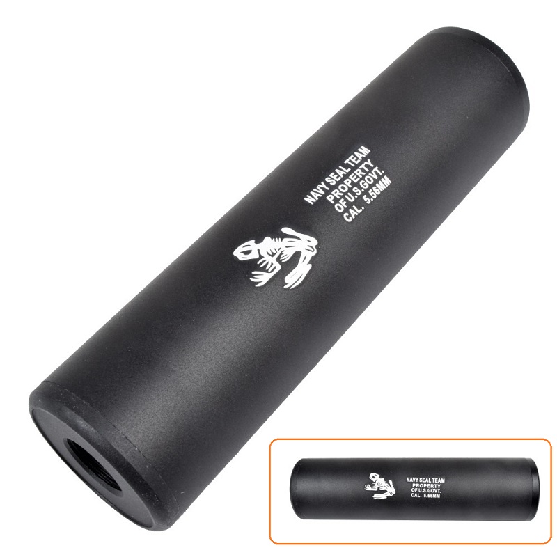 CYMA NAVY SEAL TEAM SKULL FROG SILENZIATORE 130MM X 35MM(HY-186A)