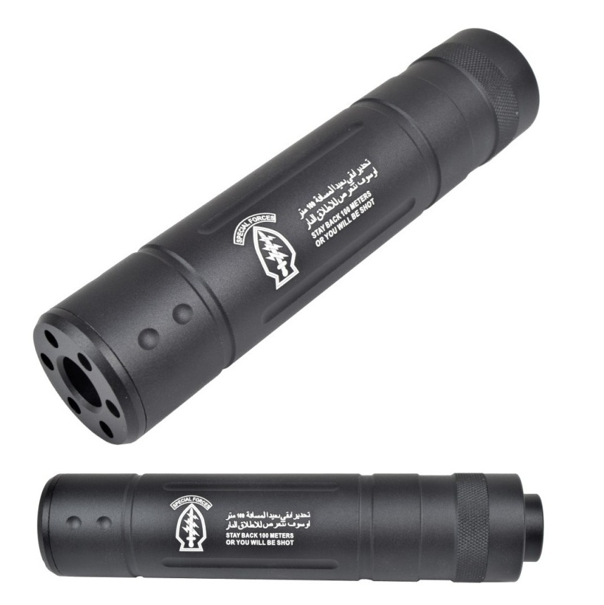 CYMA SILENZIATORE " SPECIAL FORCES " TYPE D IN METALLO - 145 MM (HY-147D)