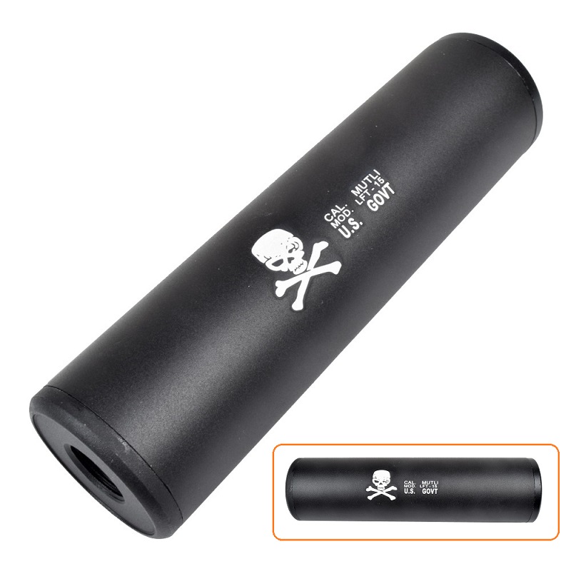 CYMA SKULL & BONE SILENZIATORE 130MM X 35MM (HY-186F)
