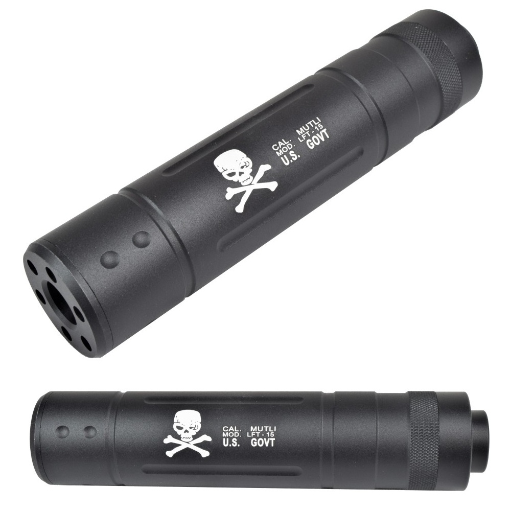 CYMA SILENZIATORE " SKULL & BONES " TYPE F - IN METALLO - 145 MM (HY-147F)