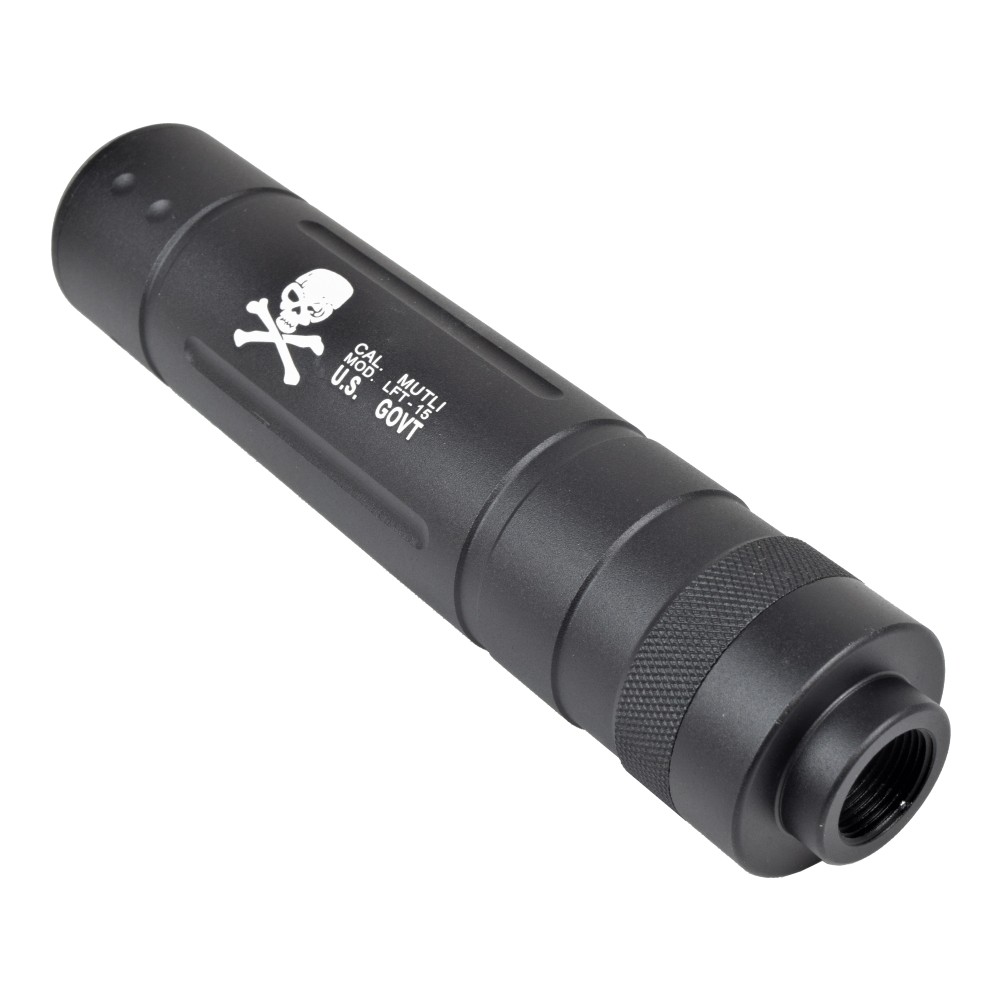 CYMA SILENZIATORE " SKULL & BONES " TYPE F - IN METALLO - 145 MM (HY-147F) - Image 2