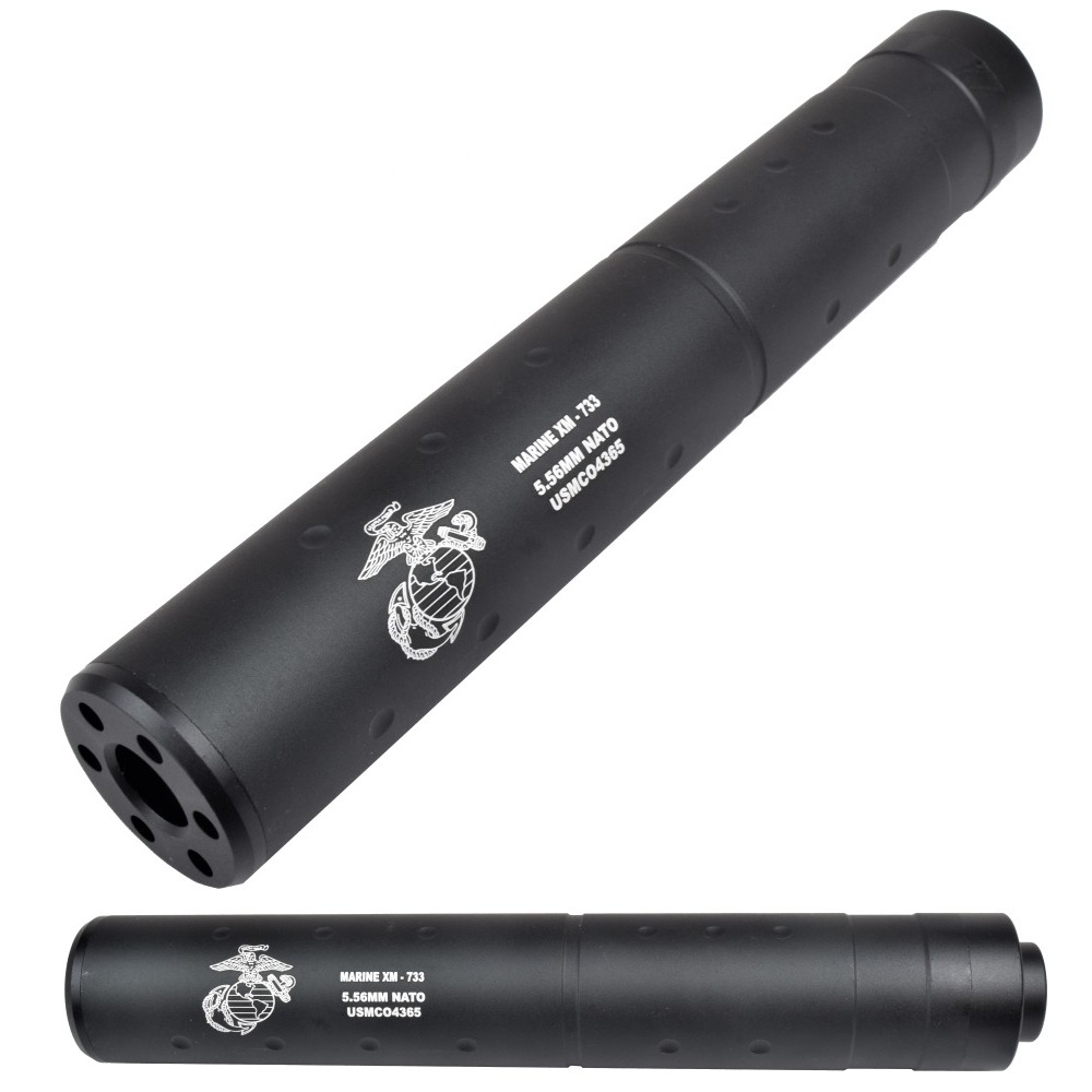 CYMA SILENZIATORE " USMC " TYPE R IN METALLO - 195 MM (HY-140R)