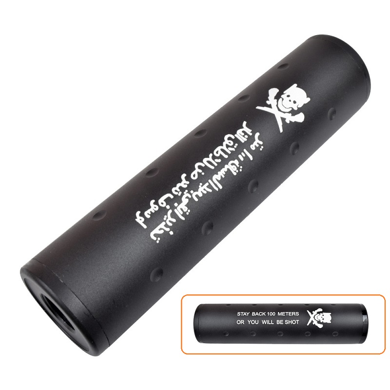 CYMA SKULL & PISTOL SILENZIATORE 130MM X 35MM (HY-152)