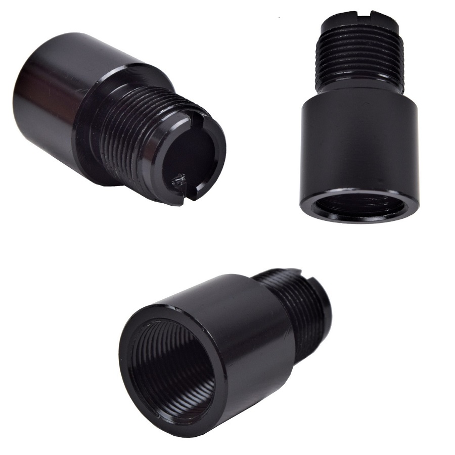 DBOYS ADATTATORE PER SILENZIATORE FUCILE SOFTAIR FILETTO 14MM DA ORARIO AD ANTIORARIO (DB070)