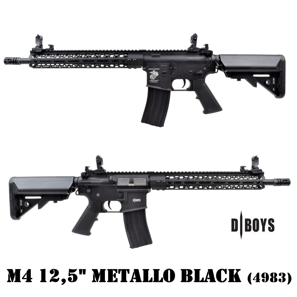 D-BOYS M4  MLOK 12,5" METAL BLACK (4983)