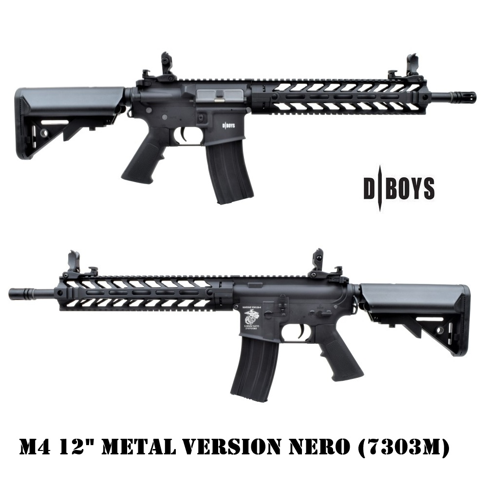 D-BOYS M4 12" MLOK METAL VERSION BLACK (7303M)