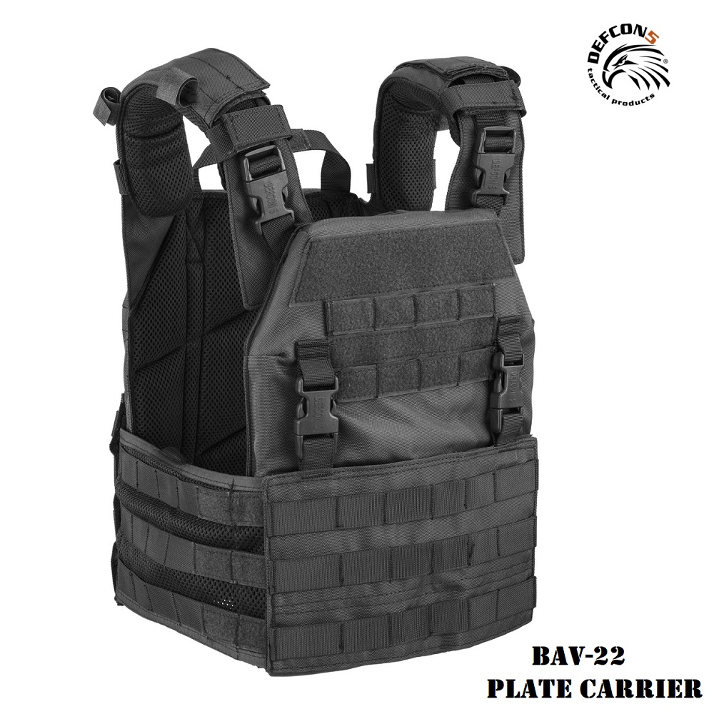 DEFCON5 BAV-22 DEFENDER Plate Carrier Black (D5-BAV22-BK)