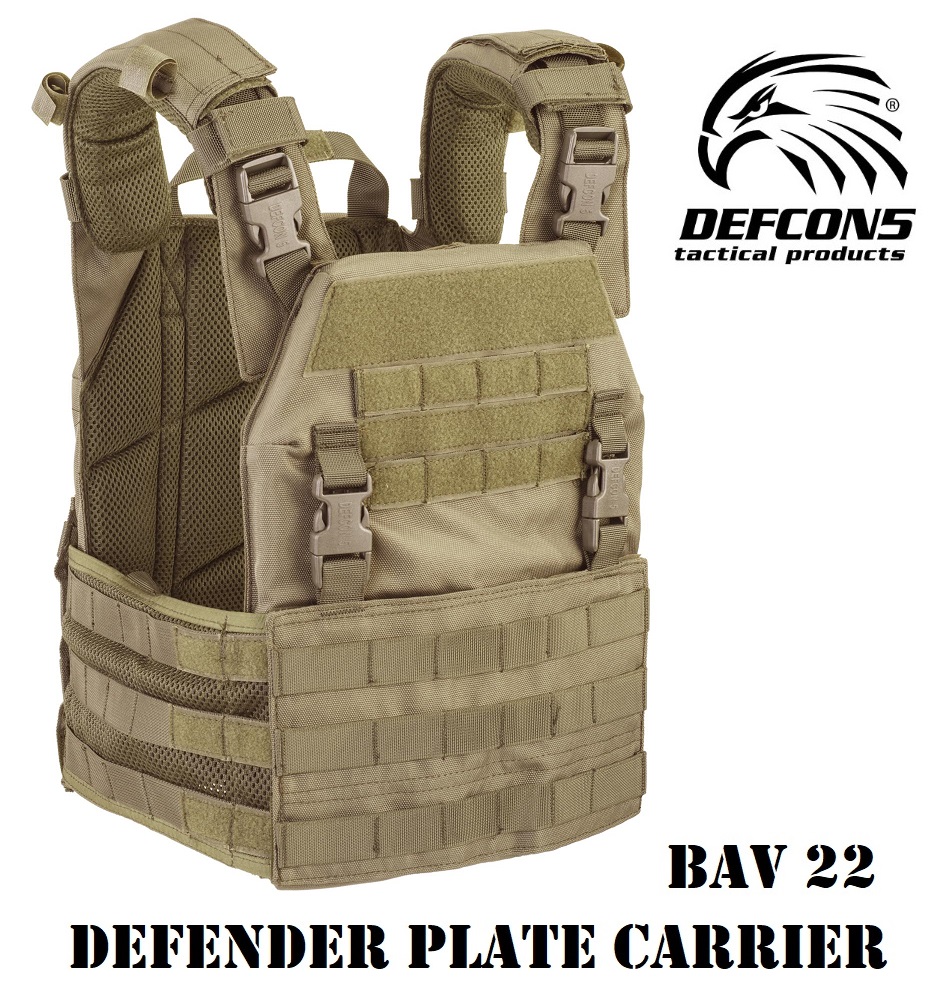 DEFCON 5 DEFENDER PLATE CARRIER COYOTE (BAV 22)