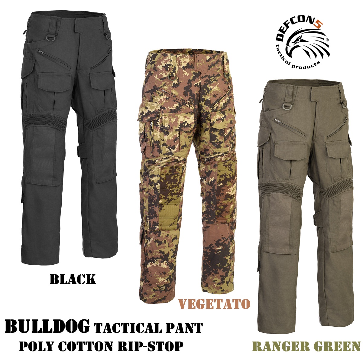 DEFCON5 BULLDOG TACTICAL PANT -Poly Cotton Rip-Stop (D5-3175)