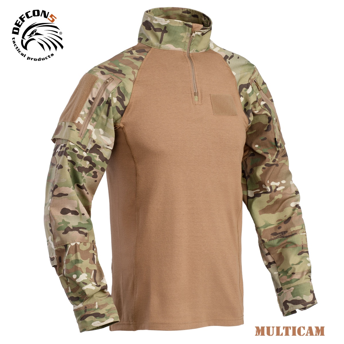 DEFCON5 TIGER COMBAT SHIRT MULTICAM ORIGINALE (D5-3267)