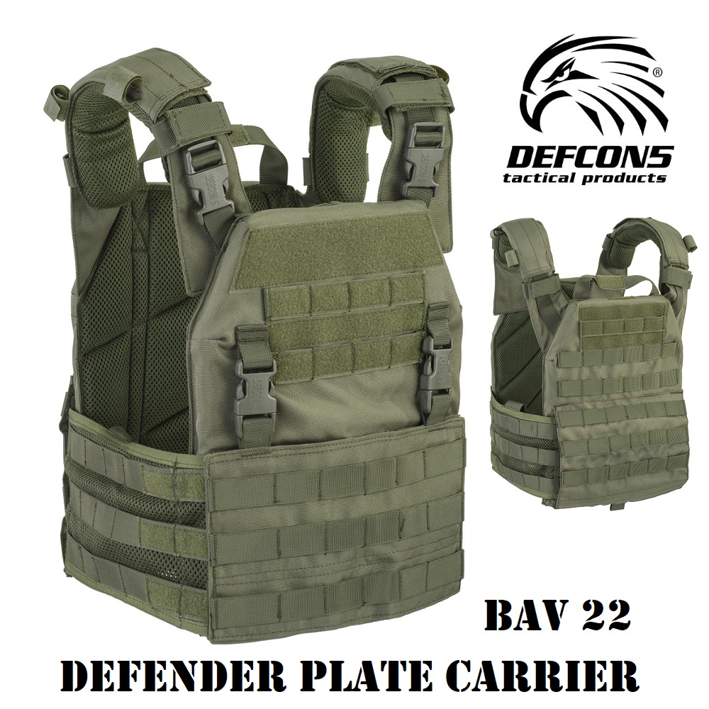 DEFCON 5 DEFENDER PLATE CARRIER OLIVE DRAB (BAV 22)
