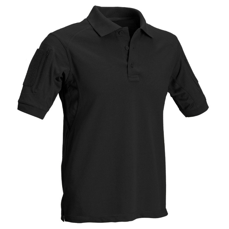 Defcon5 Tactical Polo Black - manica corta