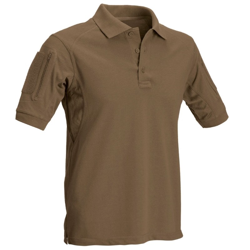 Defcon5 Tactical Polo Coyote Brown - manica corta