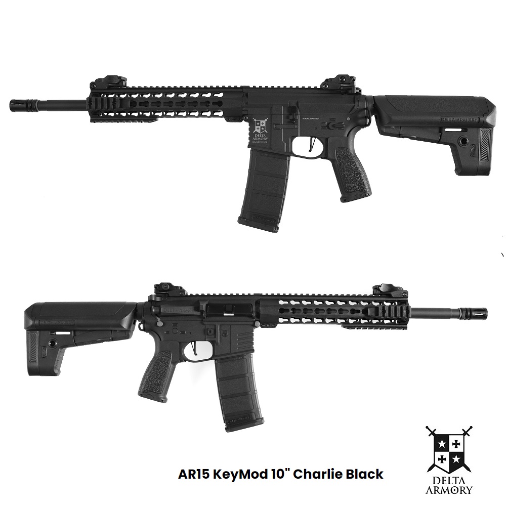Delta-Armory KeyMod 10" Charlie Black (DA-C04)