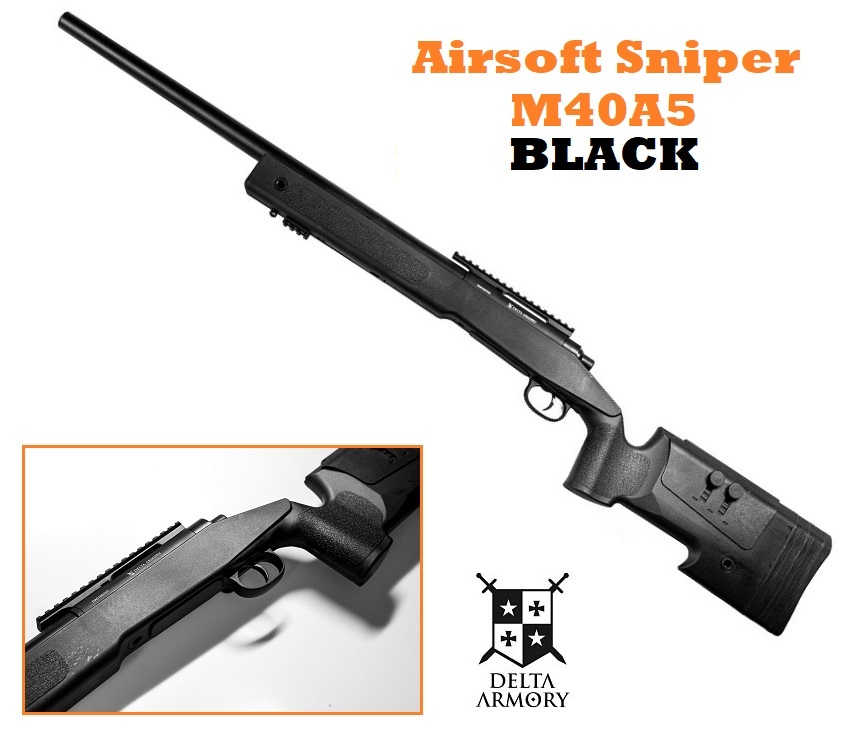 DELTA ARMORY SNIPER M40A5 Black - airsoft (DA-S01)